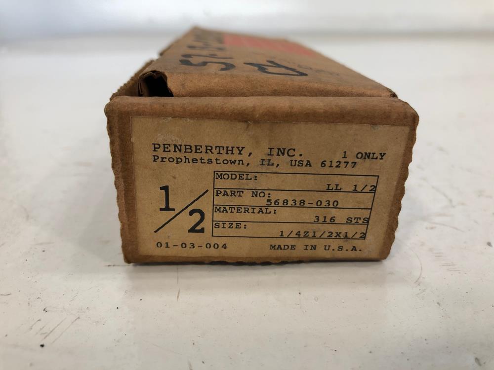 Penberthy 316SS LL 1/2" Low Head Liquid Motive Jet Pump 56838-030